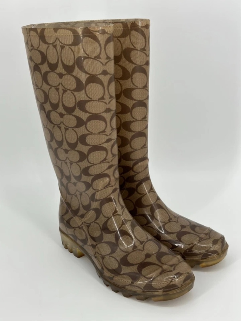 VTG Coach Y2K Monogram C Pixy Rain Boots